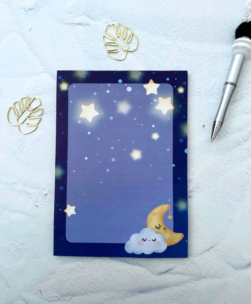 Starry Night Celestial Notepad