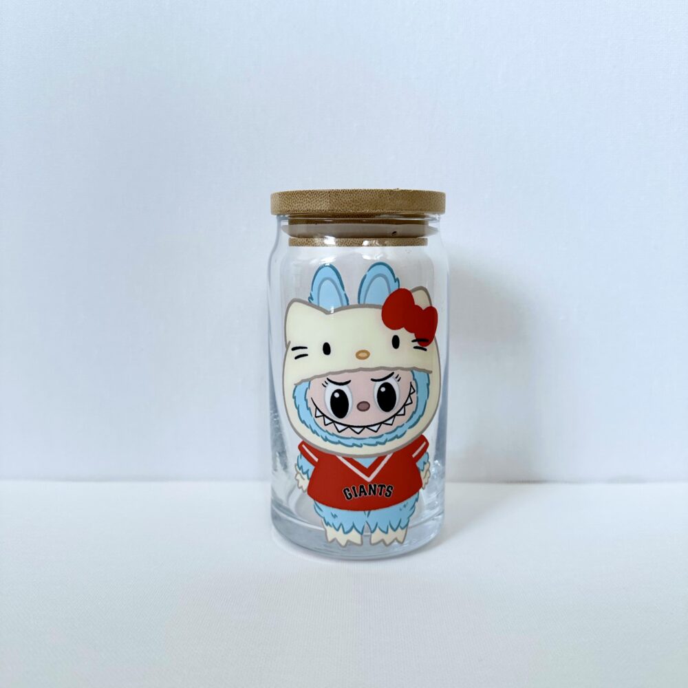 Blue Bubu Kitty San Francisco Giants Glass Tumbler 16oz.