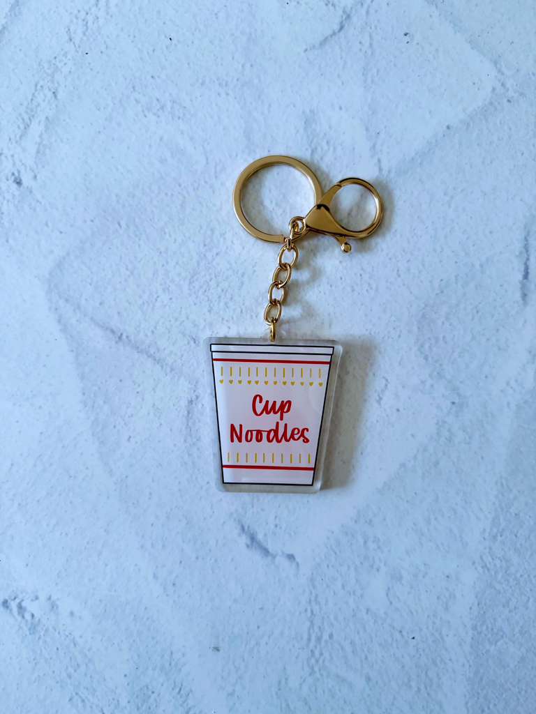 Cup Noodles Epoxy Keychain