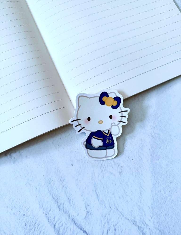 Kitty GS Warriors Die Cut Sticker