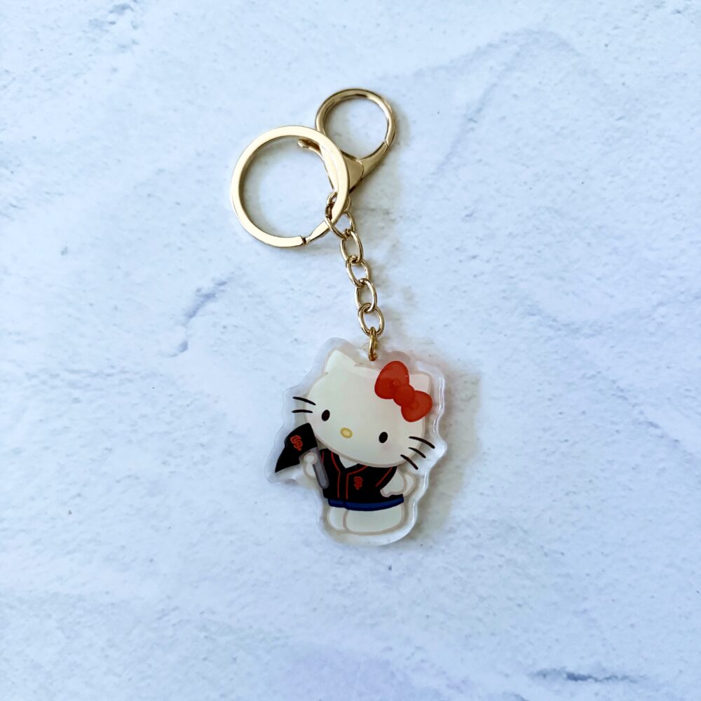 SF Giants Kitty Epoxy Keychain