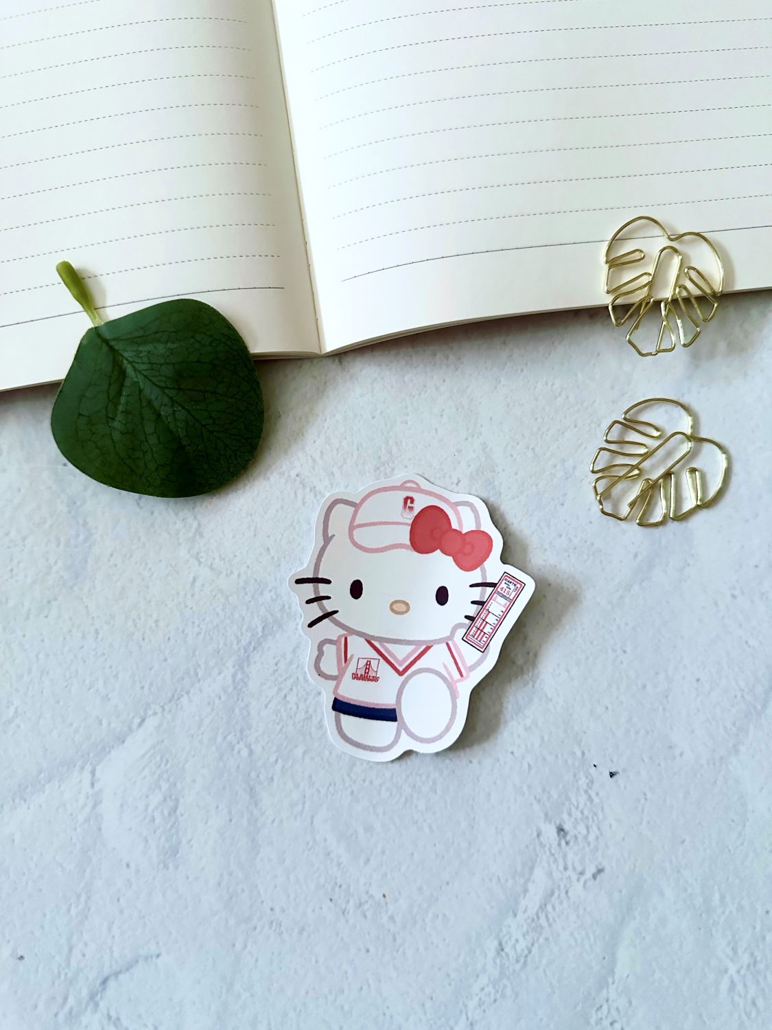 Kitty with Transfer SF Giants Die Cut Sticker