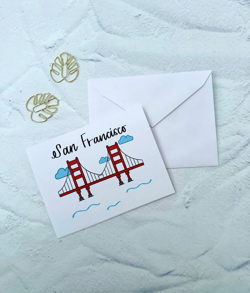 San Francisco Golden Gate Bridge Greeting Card