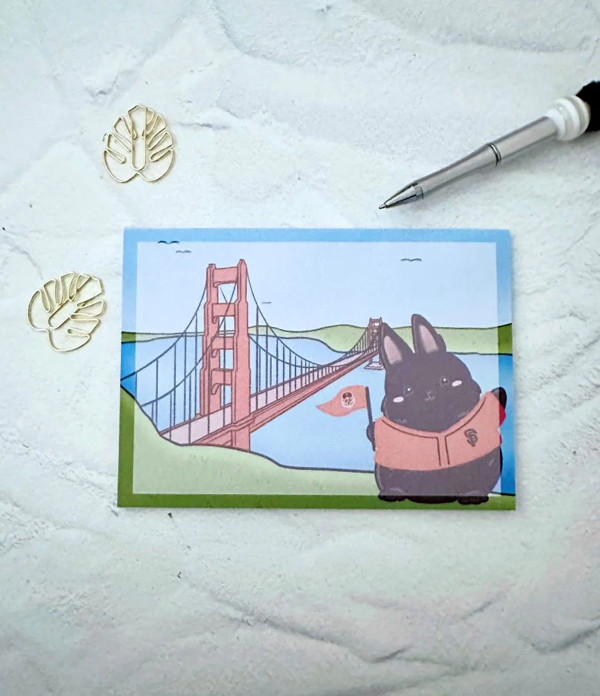 Tin Tin SF Golden Gate Bridge Notepad