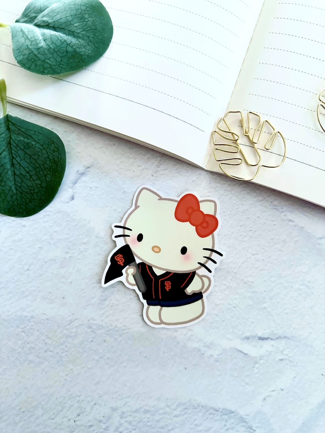 San Francisco Giants Kitty Cat Die Cut Sticker