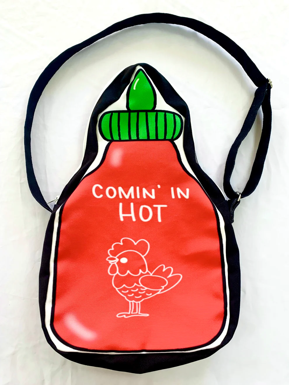 Sriracha Bottle Shaped Tote Bag