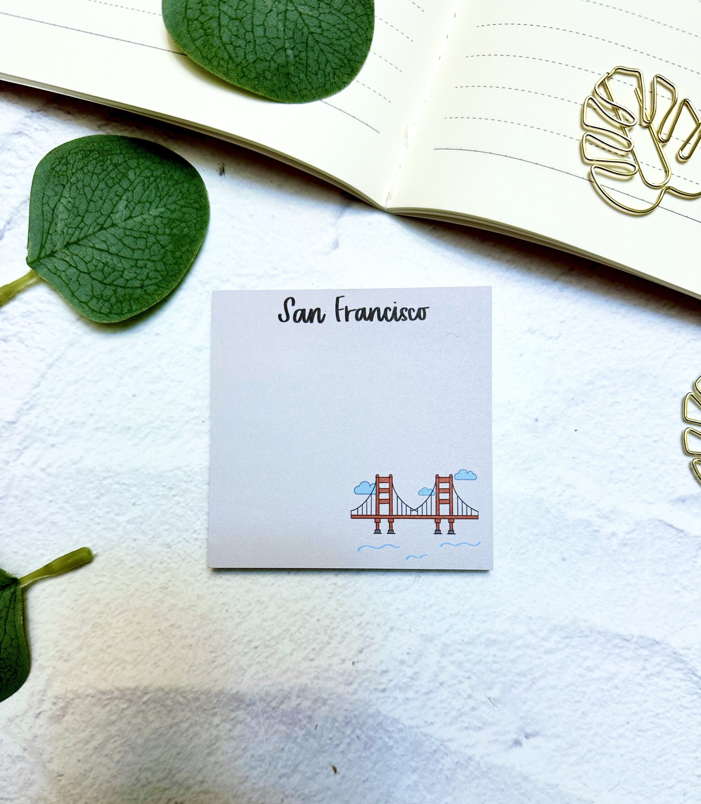 San Francisco Golden Gate Bridge Sticky Notes