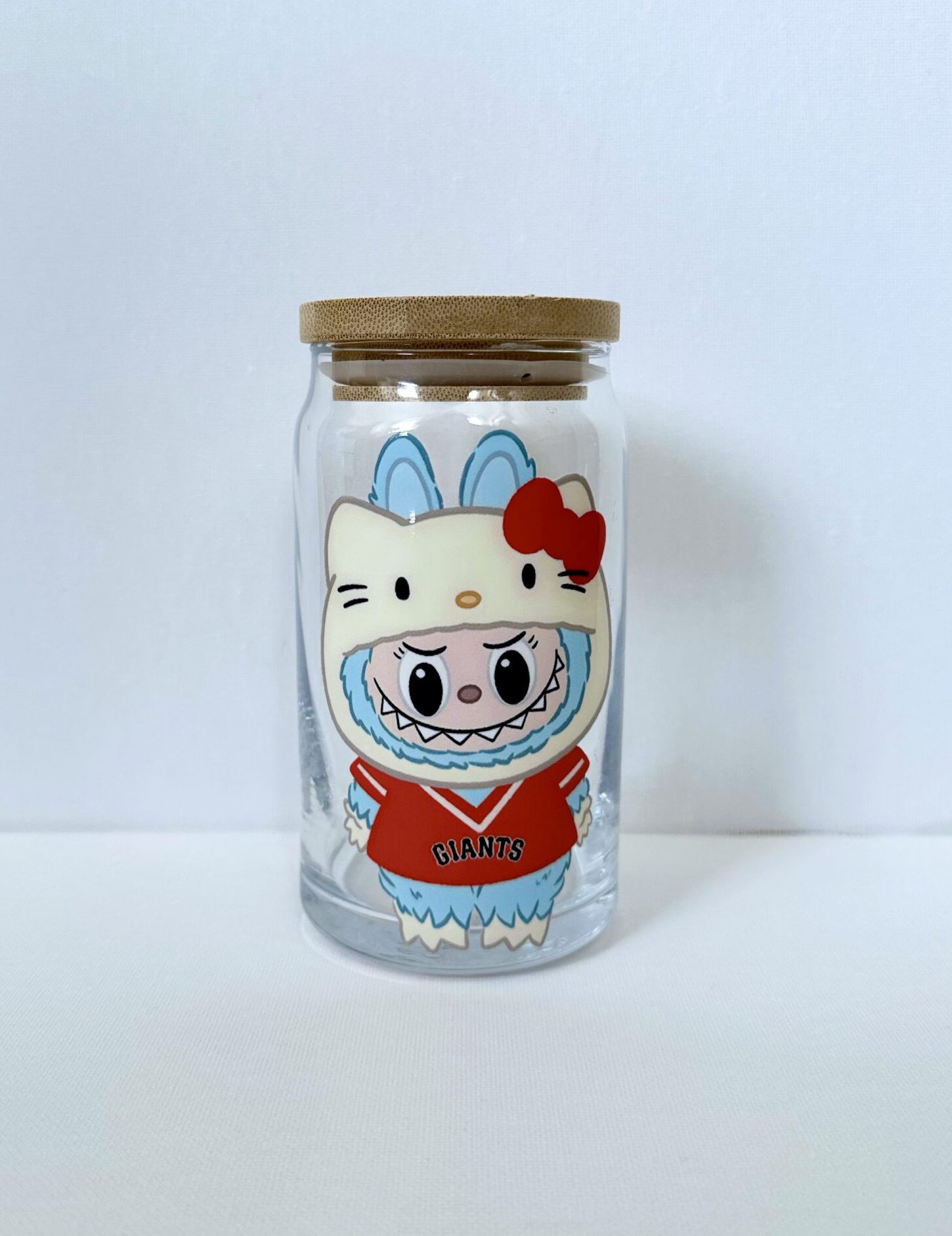 Blue Bubu Kitty San Francisco Giants Glass Tumbler 16oz.