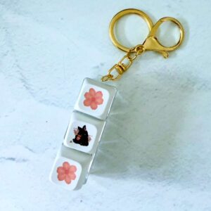 Tin Tin Sakura Keyboard Keychain