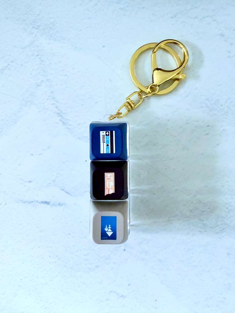 Bay Area Transit Keyboard Keychain